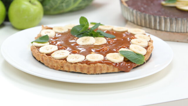 Tarta z bananami i toffi